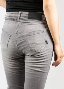 Betty Biker Jeans Light Grey