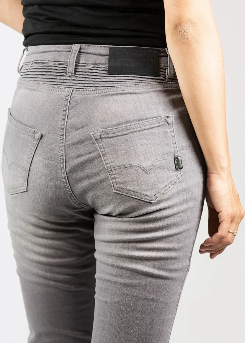 Betty Biker Jeans Light Grey