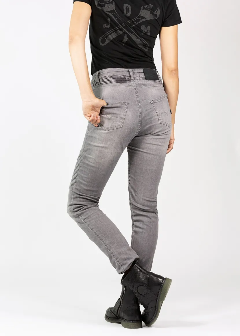 Betty Biker Jeans Light Grey