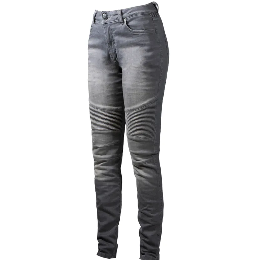 Betty Biker Jeans Light Grey