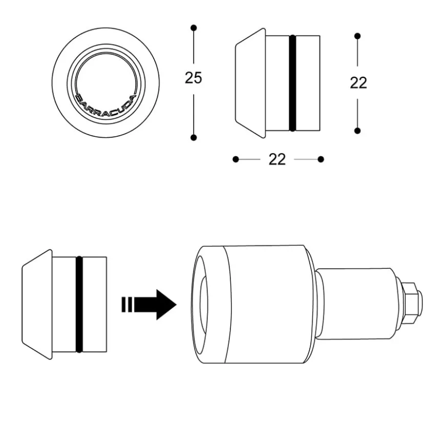 B-Led B-Lux Stuureind Led Insert Knipperlichten