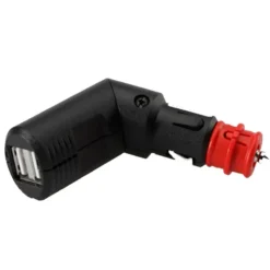 Double USB Adapter with Universal Plug