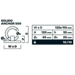 Solido 500 Wall-Floor Anchor