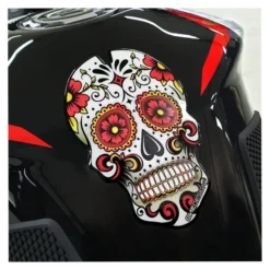 Tank Pad Gold Skull