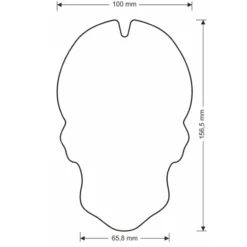 Tank Pad Gold Skull