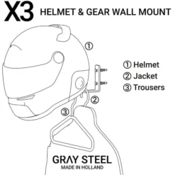 X3 Helmet & Gear Wall Mount